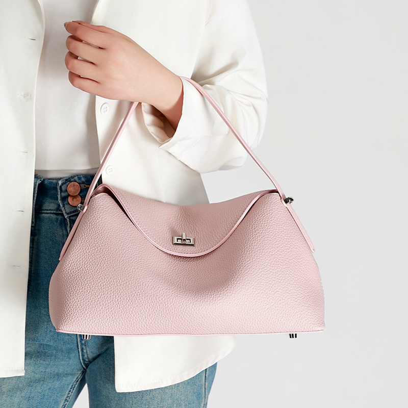 Luxury Bags Shopping - Bolso de Mano de Cuero Genuino