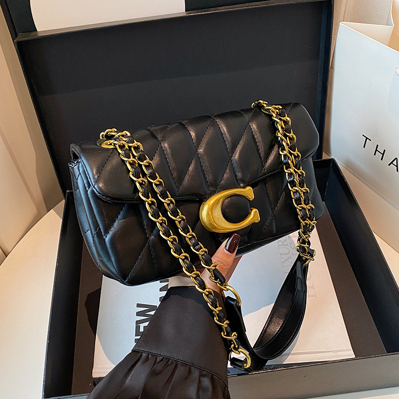 Luxury Bags On Sale - Bolso de Hombro Acolchado de Cuero