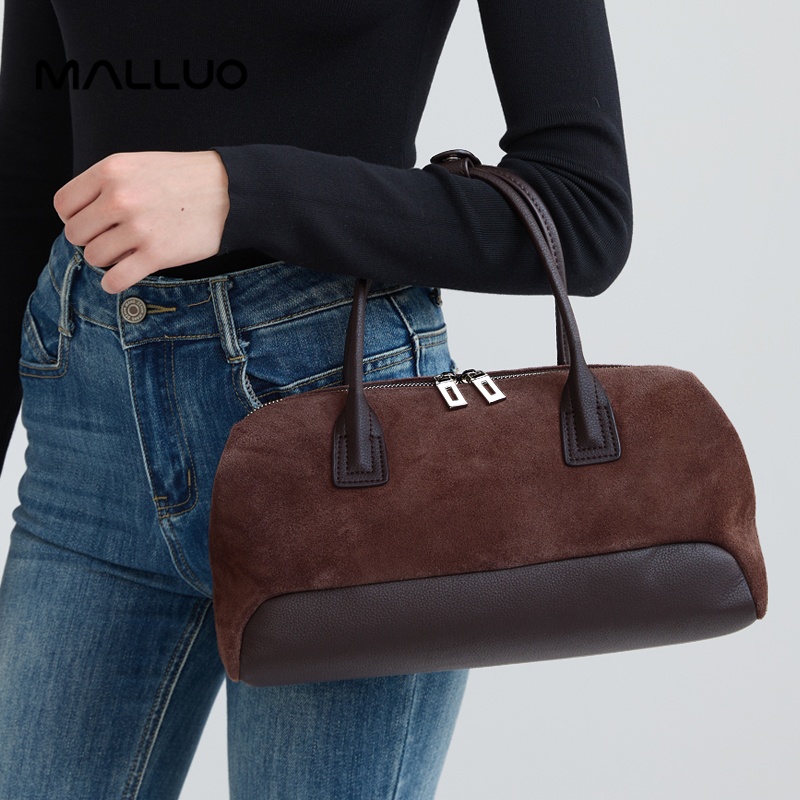 Luxury Bags Luggage - Bolso de Mano de Cuero Genuino