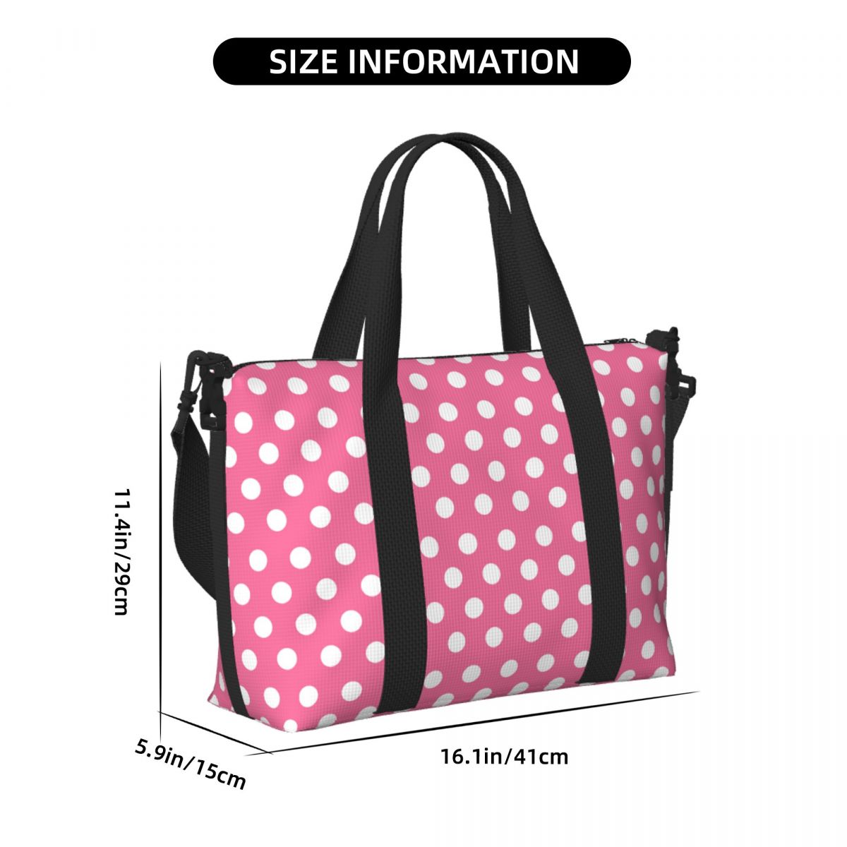 Bolso de mano de lunares rosas - Luxury Bags Luggage reseña y precio