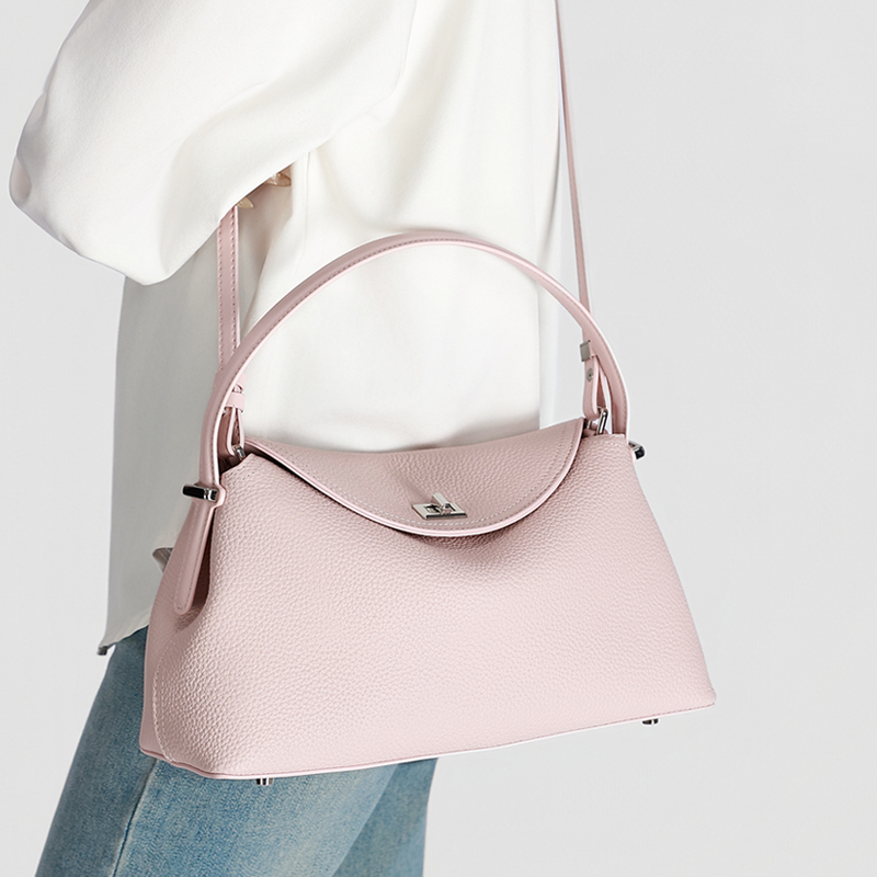 Bolso de Mano de Cuero Genuino - Luxury Bags Shopping reseña y precio