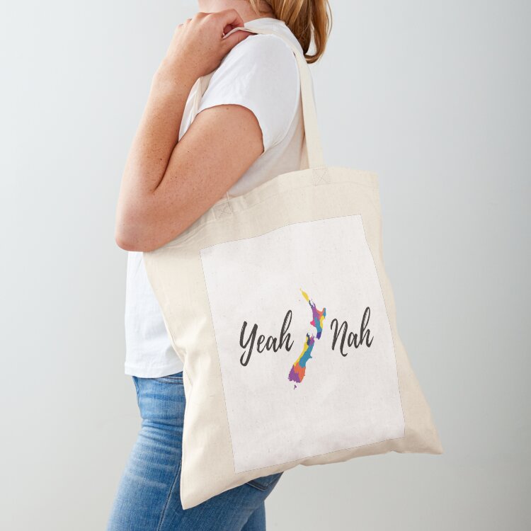 Yeah Nah New Zealand Tote Bag, - Luxury Bags New Zealand reseña y precio