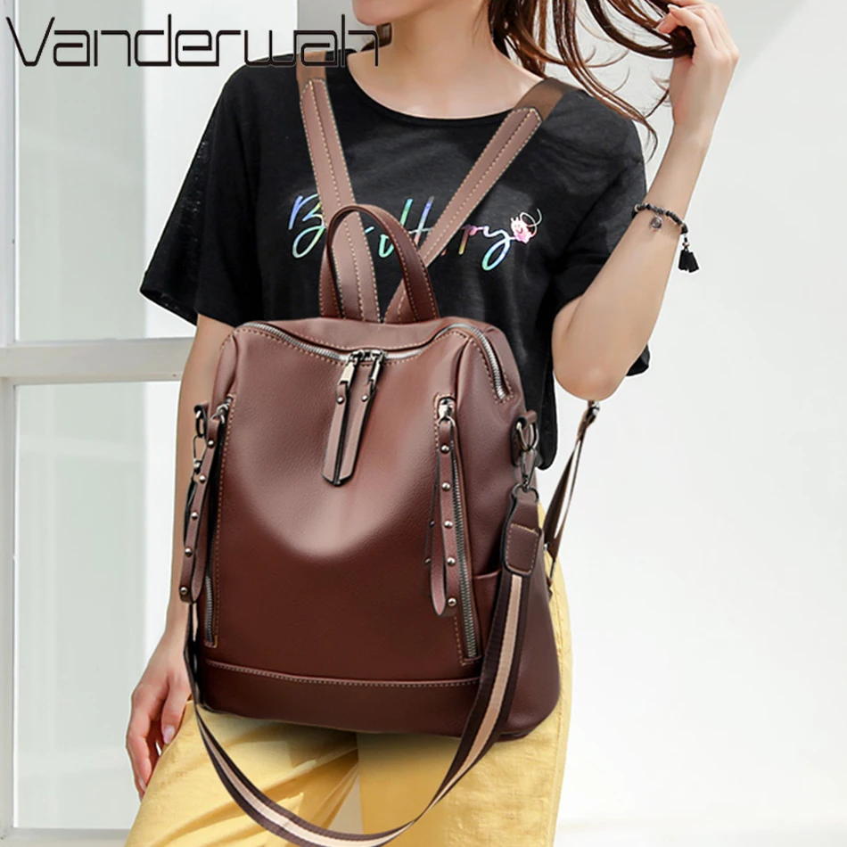 Mochila De cuero suave para es - Discount Luxury Bags reseña y precio