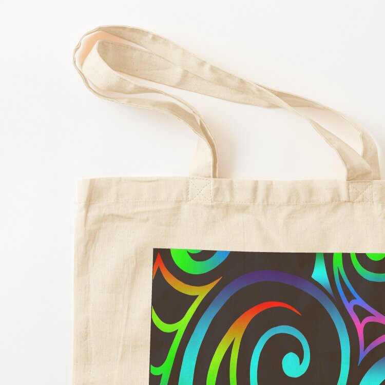 Bolsa de lona colorida con dis - Luxury Bags New Zealand reseña y precio