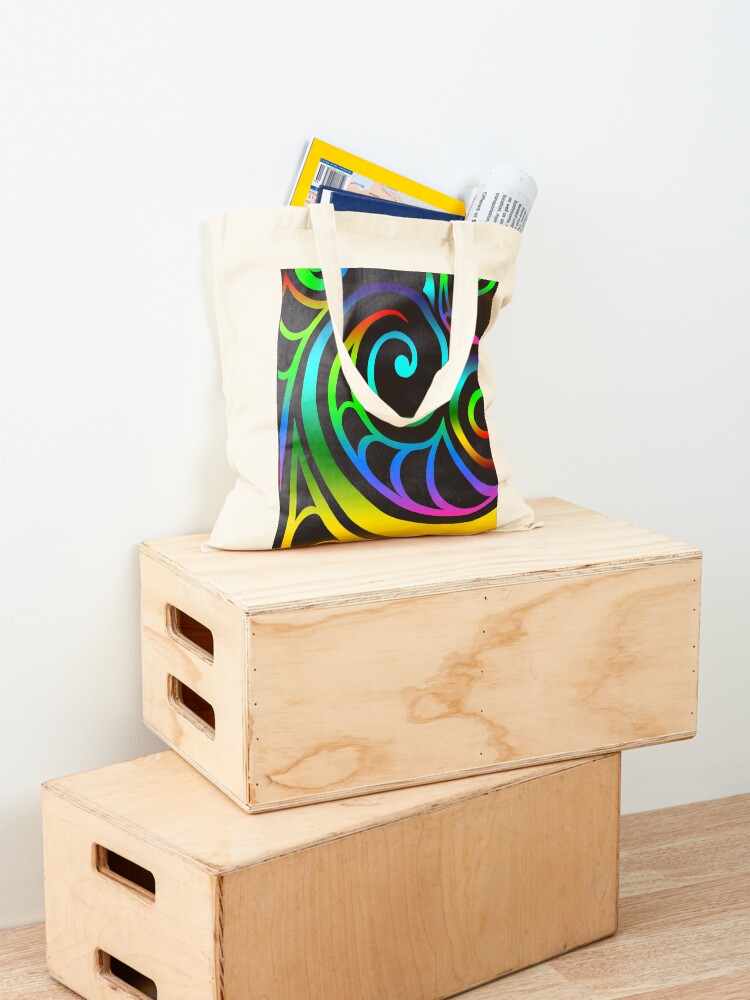 Bolsa de lona colorida con dis - Luxury Bags New Zealand reseña y precio