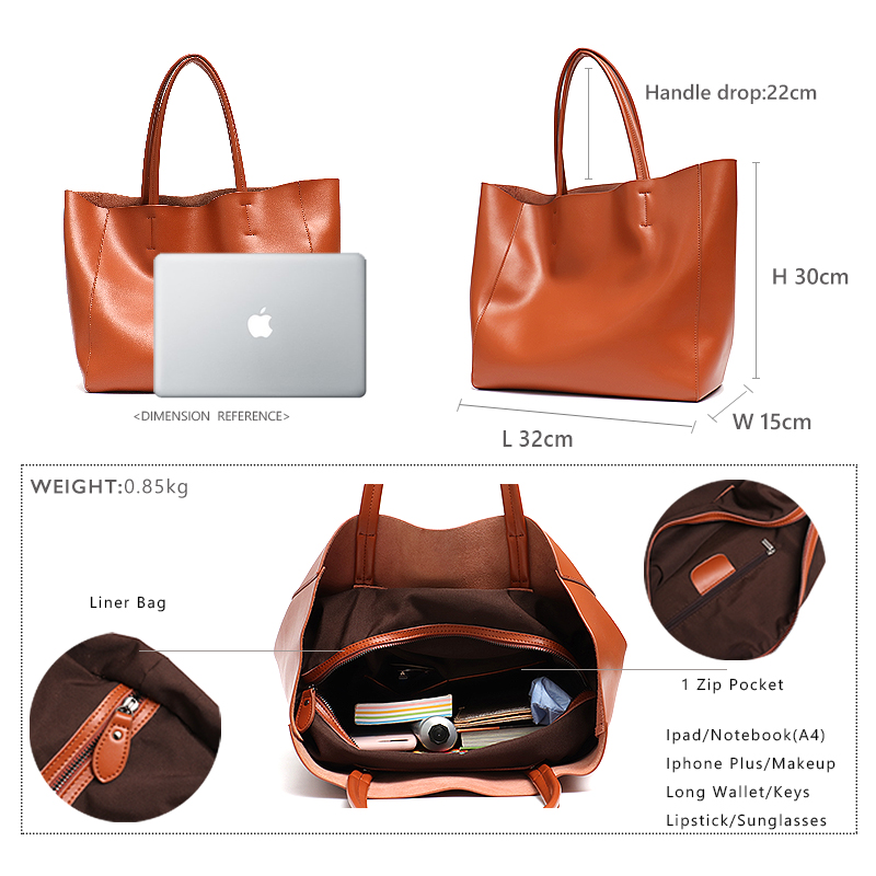 Bolso de mano de cuero de vaca - Luxury Bags For Women Brands reseña y precio